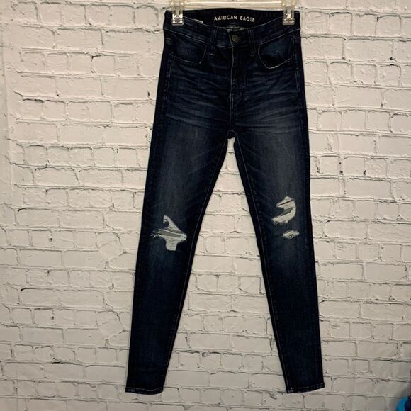 AE Next Level Stretch high rise jeans. Size 2 - Picture 1 of 4